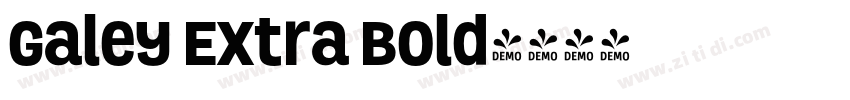 Galey Extra Bold字体转换